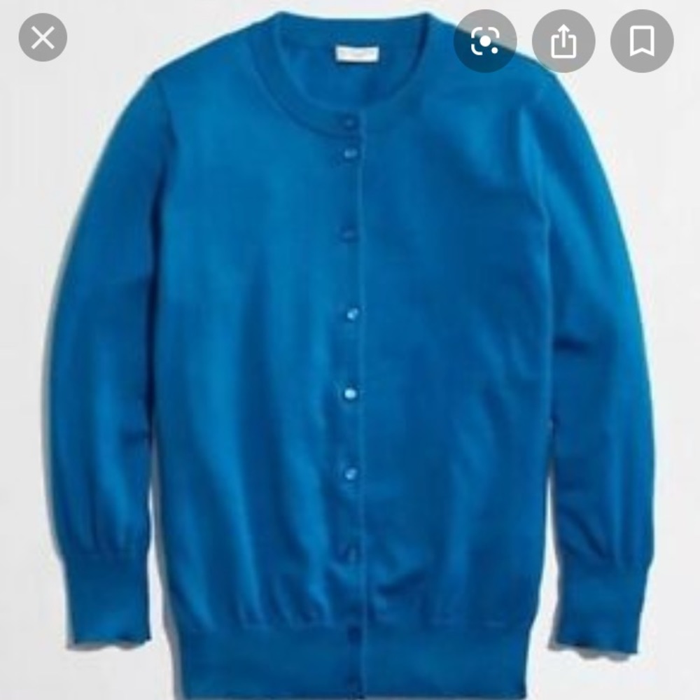 Jcrew Clare cardigan blue
